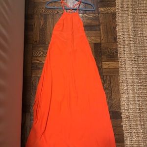 Bright coral nasty gal dress